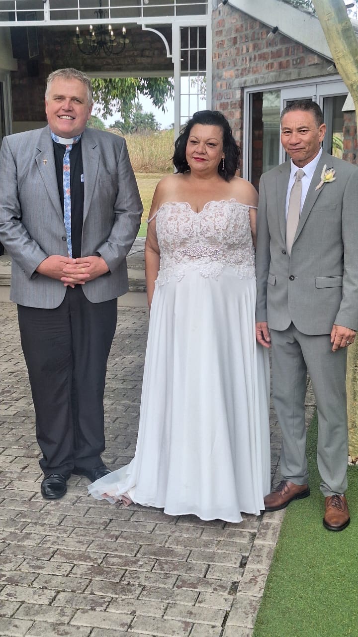 Wedding ceremony by Dr. Gerrit Rademeyer in Jamestown