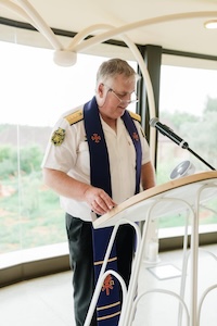 Wedding ceremony by Dr. Gerrit Rademeyer in Jamestown