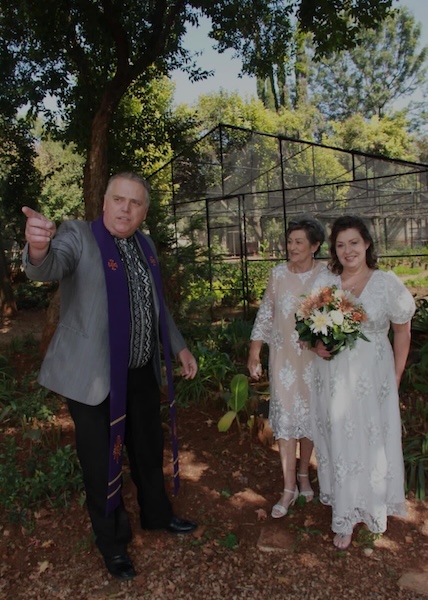 Wedding ceremony by Dr. Gerrit Rademeyer in Jamestown