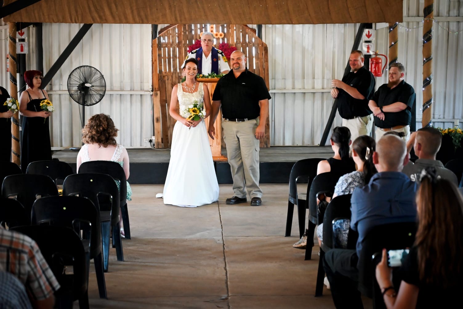 Wedding ceremony by Dr. Gerrit Rademeyer in Jamestown